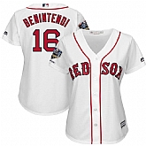 Women Red Sox 16 Andrew Benintendi White 2018 World Series Champions Home Cool Base Player Jersey Dzhi,baseball caps,new era cap wholesale,wholesale hats
